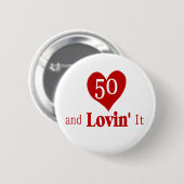 50e Button op de geboorte (Voorkant /achterkant)