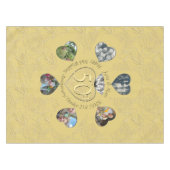 50e Diamond 6 Hartfoto's Tafelkleed (Voorkant (Horizontaal))