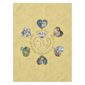 50e Diamond 6 Hartfoto's Tafelkleed (Voorkant)