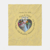 50e Diamond Heart Foto Fleece Deken (Voorkant)