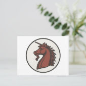 50e divisie Unicorn Briefkaart (Staand voorkant)