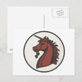 50e divisie Unicorn Briefkaart (Voorkant / Achterkant)