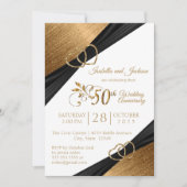 50e donkerbruin ontwerp voor Jubileum van het hart Kaart (Voorkant)