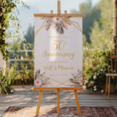 50e Elegant Bruiloft Jubileum Poster