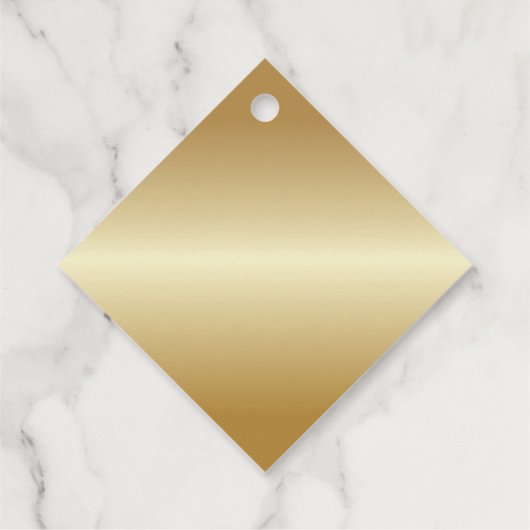 50e EN FABULOUS Birthday Black Gold Gift Label (Achterkant)