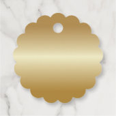 50e EN FABULOUS Birthday Black Gold Gift Label (Achterkant)