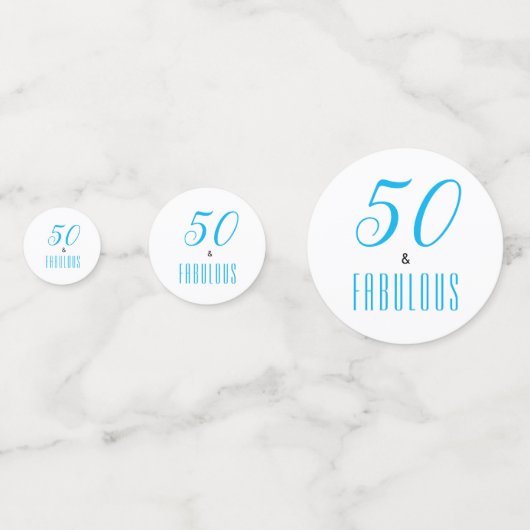 50e en Fabulous Birthday Confetti (Achterkanten)