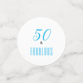 50e en Fabulous Birthday Confetti (Kleine voorkant)