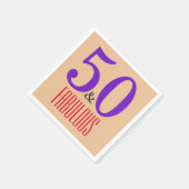 50e en fantastische bruine partij servet (Hoek)