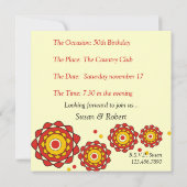 50e Enterprise Party-uitnodigingen Kaart (Achterkant)