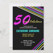 50e fabelachtige verjaardagsfeestviering kaart (Voorkant)