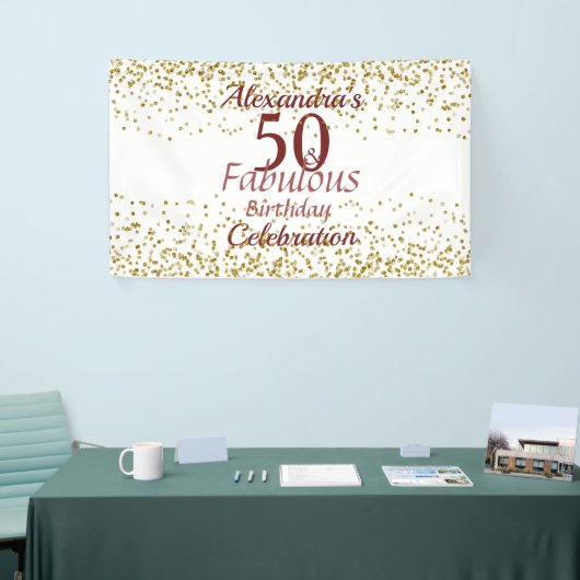 50e fabricage spandoek (Beurs)