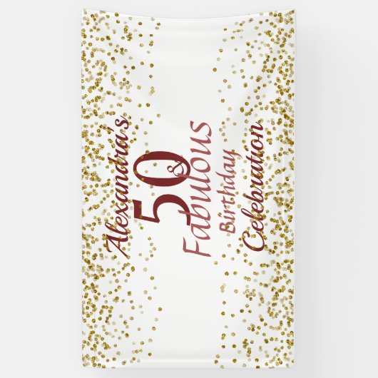 50e fabricage spandoek (Verticaal)