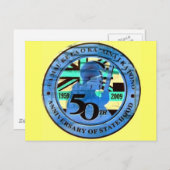 50e feestdag embleem briefkaart (Voorkant / Achterkant)