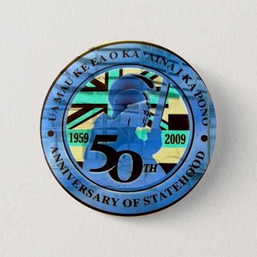 50e feestdag embleem ronde button 5,7 cm (Voorkant)