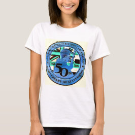 50e feestdag embleem t-shirt