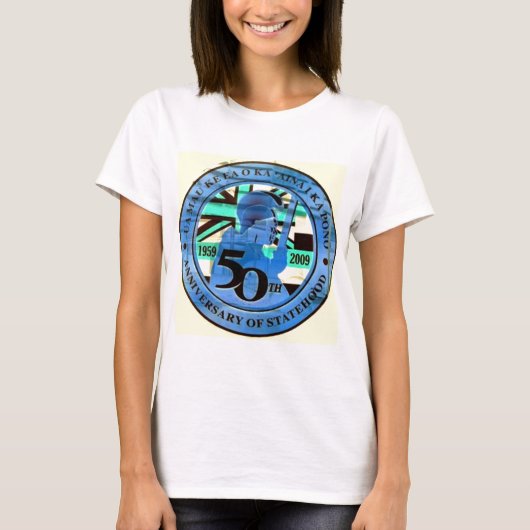 50e feestdag embleem t-shirt (Voorkant)