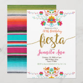 50e Fiesta Surprise verjaardagsfeestje uitnodiging (Voorkant / Achterkant)
