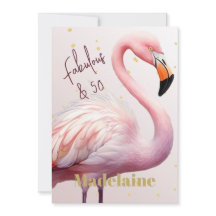 50e Flamingo Thema Roze Goud Verjaardag