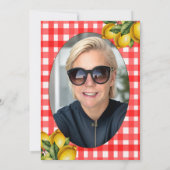 50e Foto Citroen Italiaans Thema Rood Wit Patroon Kaart (Achterkant)