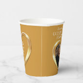 50e foto van het 50e Golden Wedding-jubileum Papieren Bekers (Rechts)