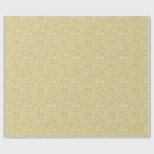 50e geboorte Nummer Patroon Gold en wit (S) Cadeaupapier (Vlak)