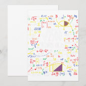 50e geboorte-vierkant wortel van 2.500.50 jaar oud kaart (Voorkant / Achterkant)