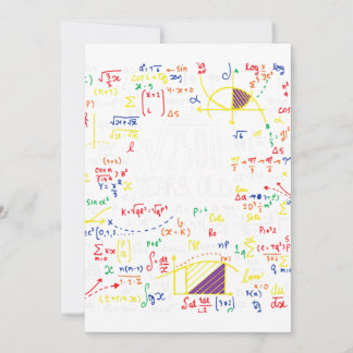 50e geboorte-vierkant wortel van 2.500.50 jaar oud kaart