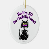 50e geboortecat keramisch ornament (Rechts)