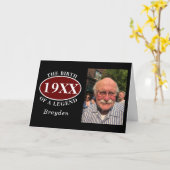 50e geboortedag foto foto foto geboortedatum legge kaart (Gele Bloem)