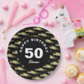 50e geboortedag, Gevist op maat Papieren Bordje (Feest)