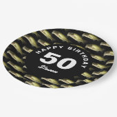50e geboortedag, Gevist op maat Papieren Bordje (Gekanteld)