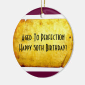 50e geboortedag keramisch ornament (Links)