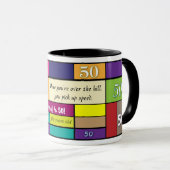 50e geboortedag mok (Voorkant rechts)