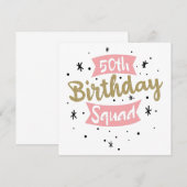 50e geboortedag save the date (Voorkant / Achterkant)