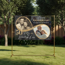 50e gelukkig jubileum Toen en Nu Gouden Oneindighe