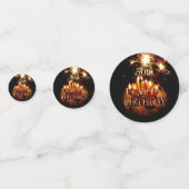 50e gelukkige verjaardag met een kook en een spuug confetti (Achterkanten)