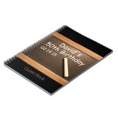 50e gepersonaliseerd gastboek van de Birthday Part Notitieboek (Linkerzijde)