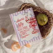 50e getekende kleurrijke champagneglas 50 jaar kaart