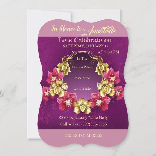 50e gezouten en hoogbeviste verjaardag kaart (Achterkant)