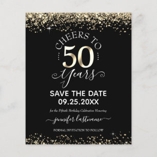 50e Gold-dag Opslaan van datum budgetuitnodiging