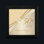 50e Gold Diamond-Jubileum Cadeaudoosje<br><div class="desc">50e Gold Diamond Jubileum Design Keepomwille Cadebox klaar voor uw persoonlijke wensen. Dit ontwerp werkt goed voor andere evenementen en gelegenheden zoals een verjaardag, bruiloft, verloving, afstuderen, pensionering, enz..door de tekst gewoon te wijzigen. 😊 Dit product is 100% . De grafiek en/of de tekst kunnen worden toegevoegd, worden geschrapt, worden...</div>