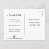 50e Gold Glitter-Jubileum - Bewaar de datum Aankondigingskaart (Achterkant)