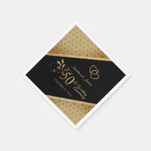 50e Gold Heart-Jubileum Servet (Hoek)