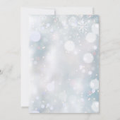 50e Gold Jubileum Snowflakes Greenery Leaves Kaart (Achterkant)