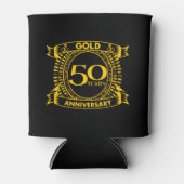 50e Gold Wedding-Jubileum Blikjeskoeler (Voorkant)