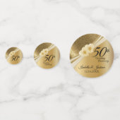 50e 💞 Gold Wedding Jubileum Confetti (Achterkanten)