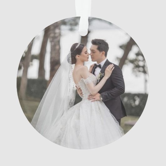 50e 💞 Gold Wedding Jubileum Ornament (achterkant)