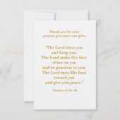 50e Golden Jubilee Priest Ordination Jubileum Bedankkaart (Achterkant)