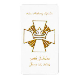 50e Golden Jubilee Priest Ordination Jubileum Etiket